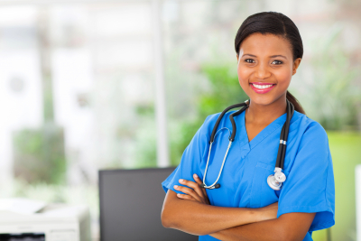 beautiful nurse smiling